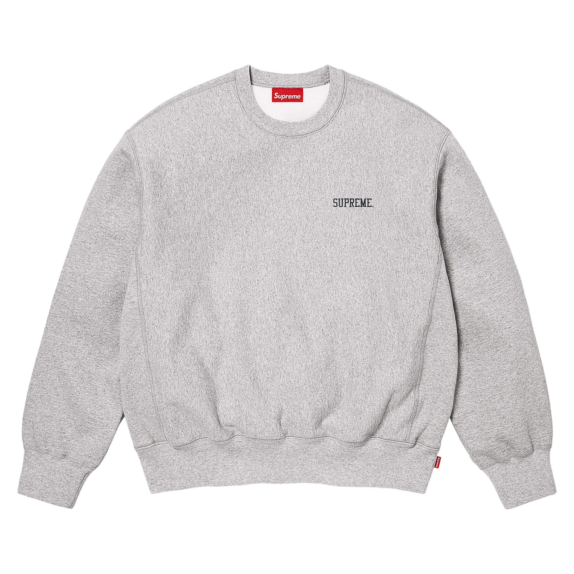 トップス Supreme Washed Crewneck Heather Grey Buy Supreme Washed Crewneck 'Heather Grey' - SS26SW103 HEATHER