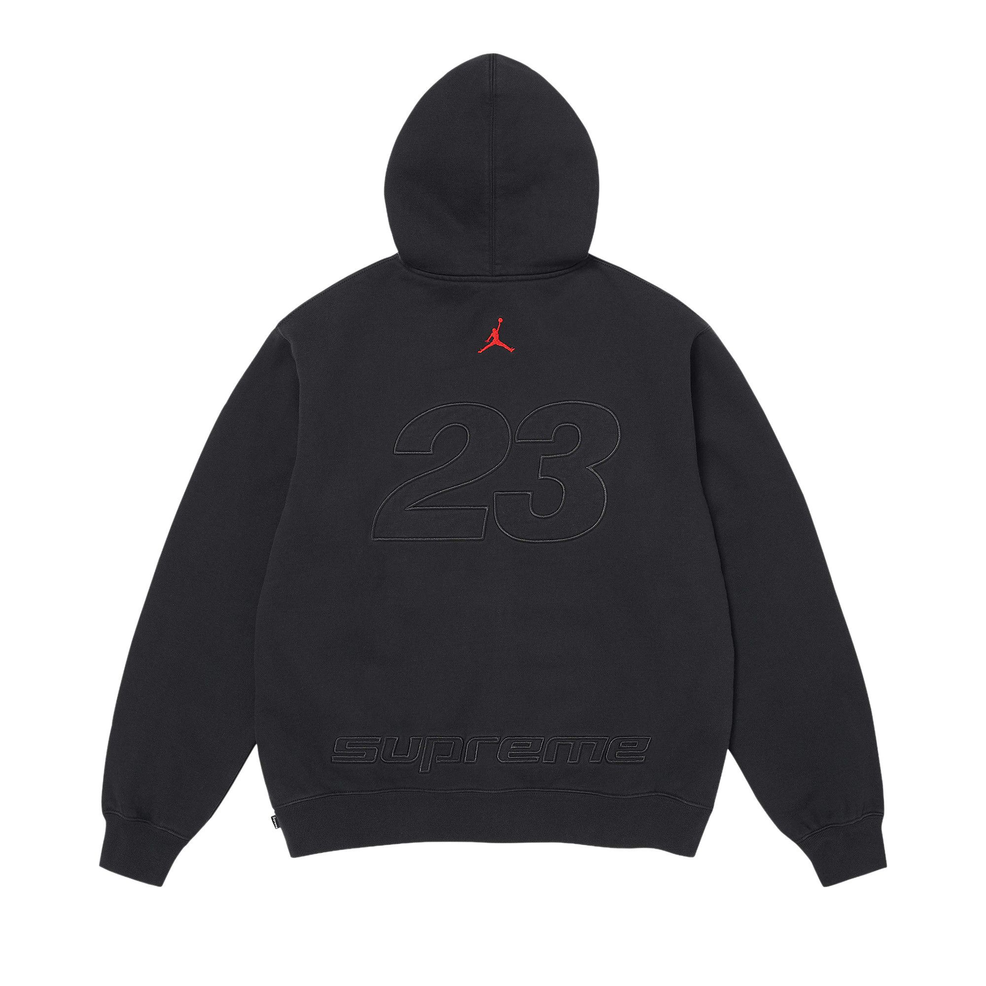 Buy Supreme x Jordan Zip Up Hooded Sweatshirt 'Black' - SS26SW24