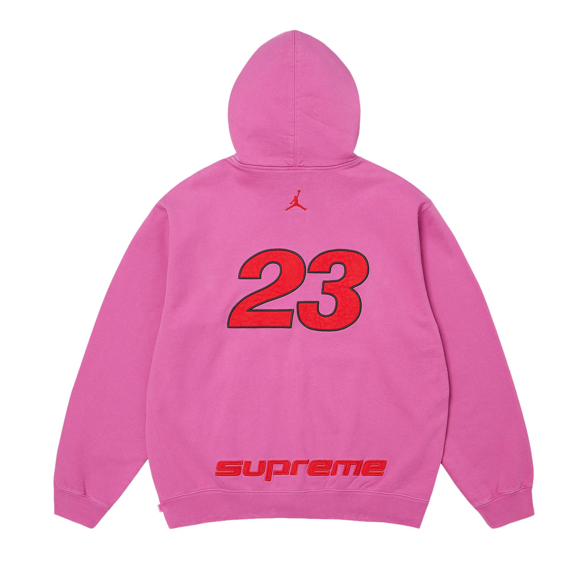 Buy Supreme x Jordan Zip Up Hooded Sweatshirt 'Pink' - SS26SW24