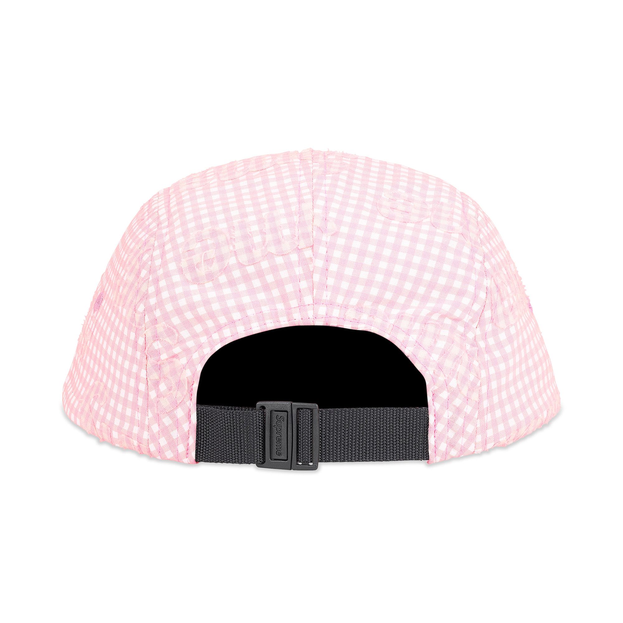 Buy Supreme Monogram Gingham Camp Cap 'Pink' - SS26H38 PINK | GOAT