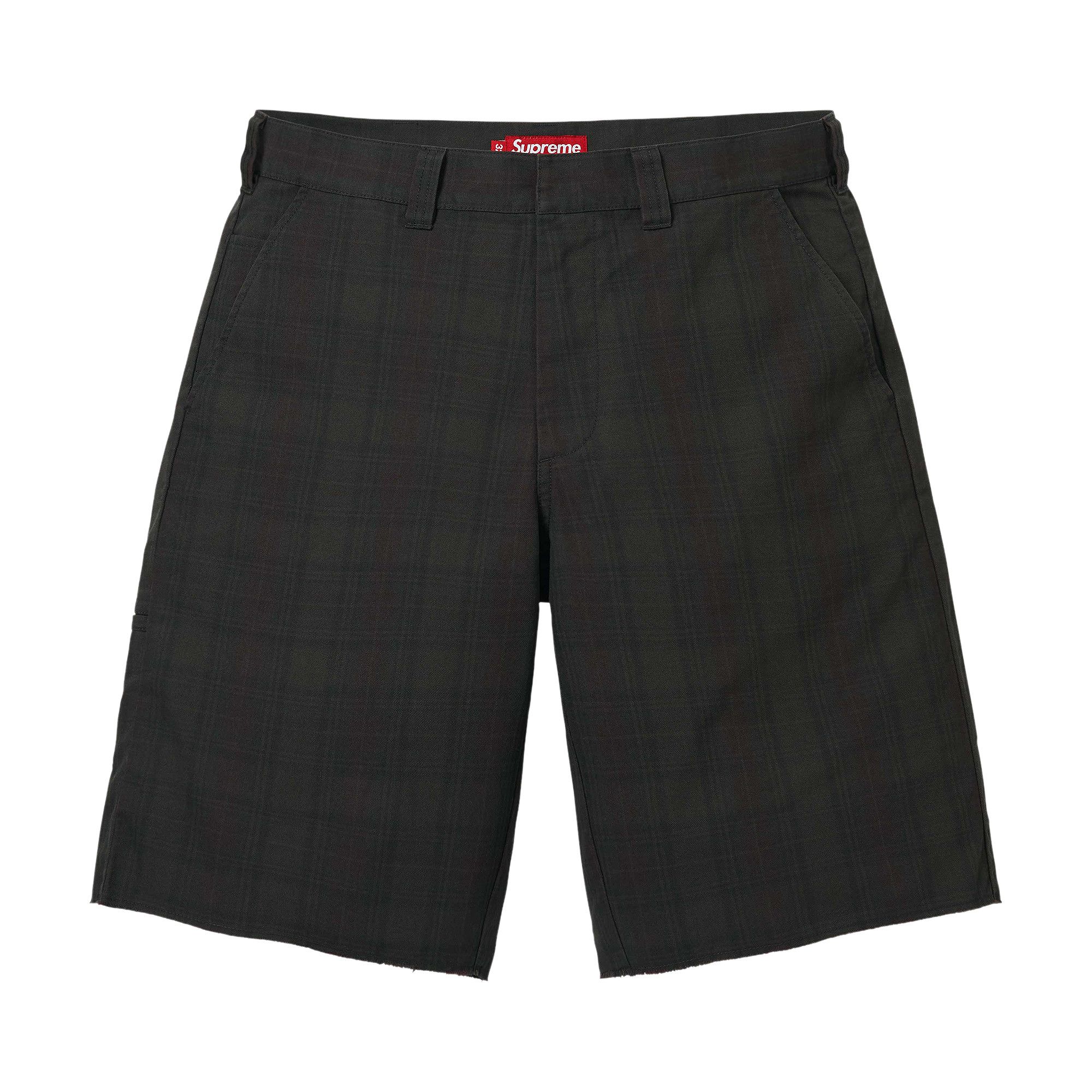 Buy Supreme Work Short 'Black Plaid' - SS26SH19 BLACK PLAID | GOAT