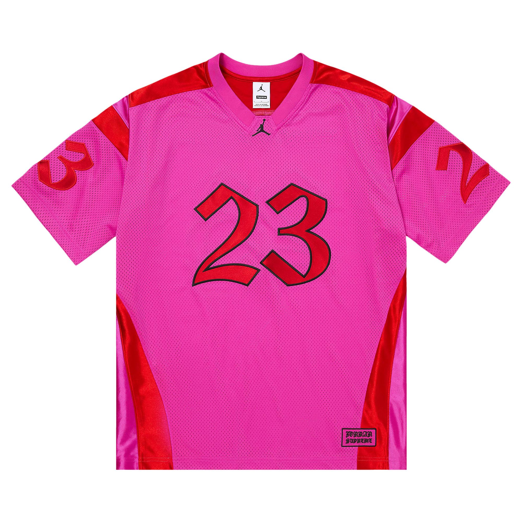 Buy Supreme x Jordan Warm Up Jersey 'Pink' - SS26KN23 PINK | GOAT