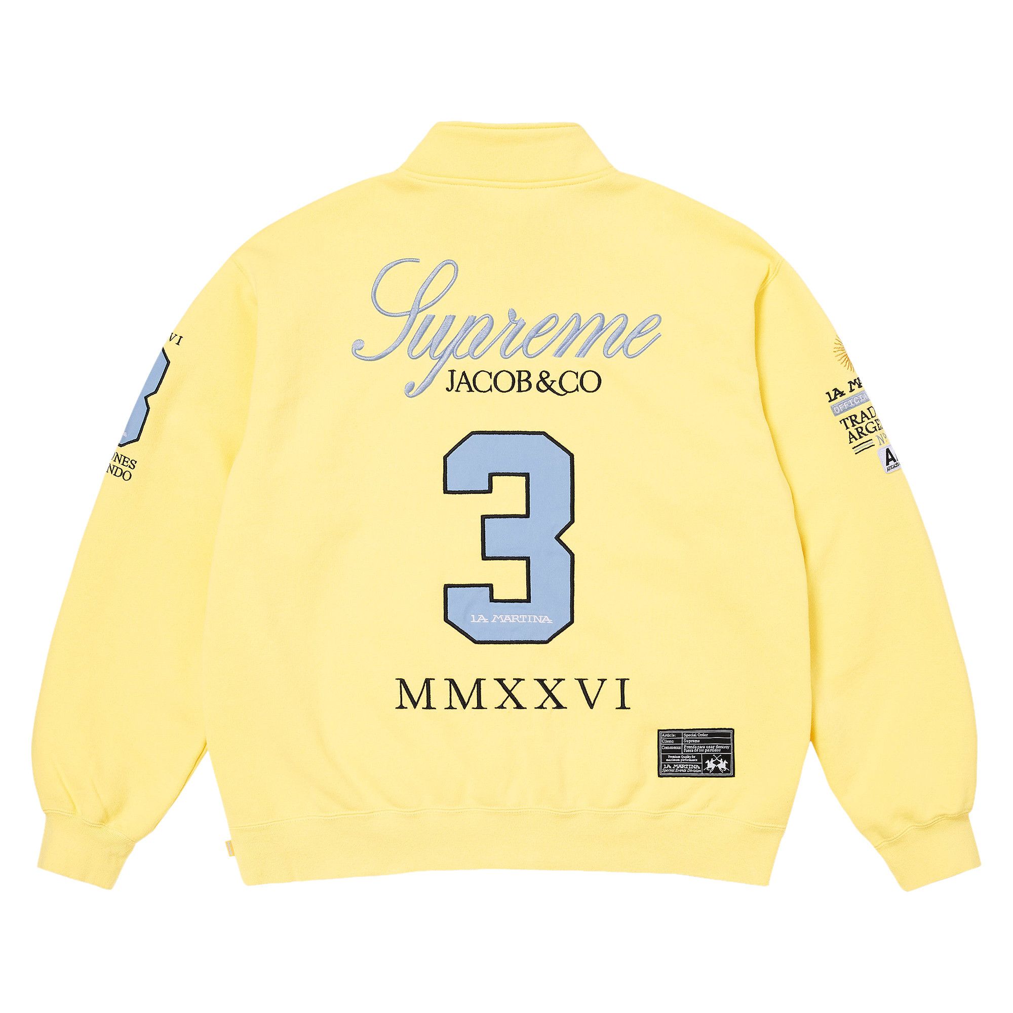 Buy Supreme x La Martina x Jacob & Co Zip Up Sweatshirt 'Light