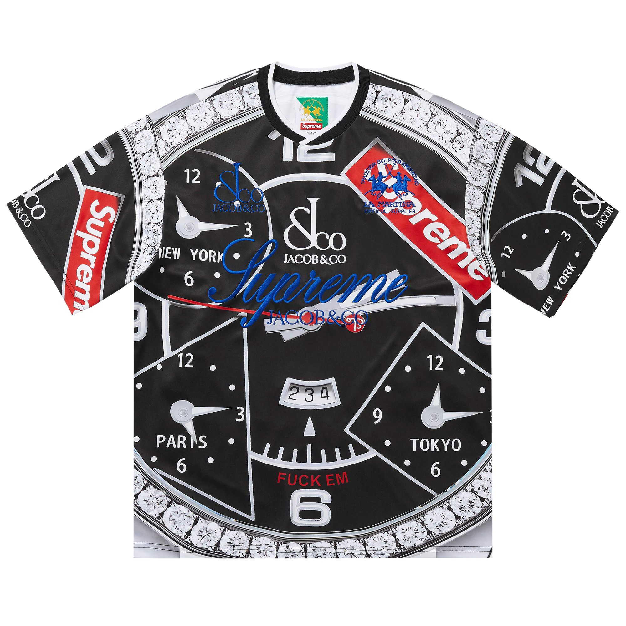 Buy Supreme x La Martina x Jacob & Co Jersey 'Black' - SS26KN102
