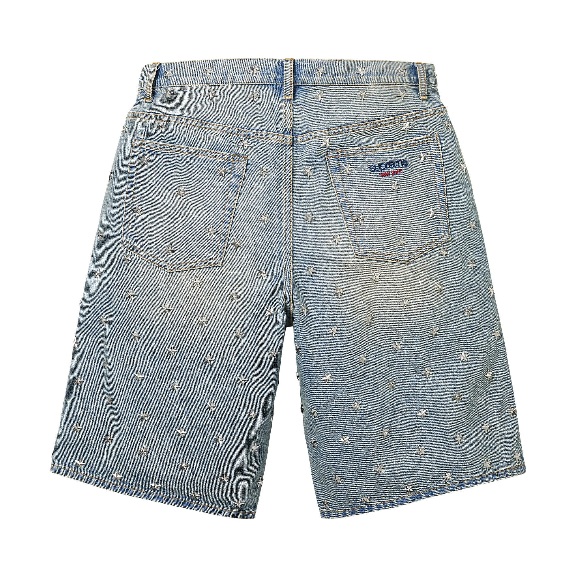 ショートパンツ Supreme Stars Studded Baggy Denim Short Buy Supreme Stars Studded Baggy Denim Short 'Washed Indigo