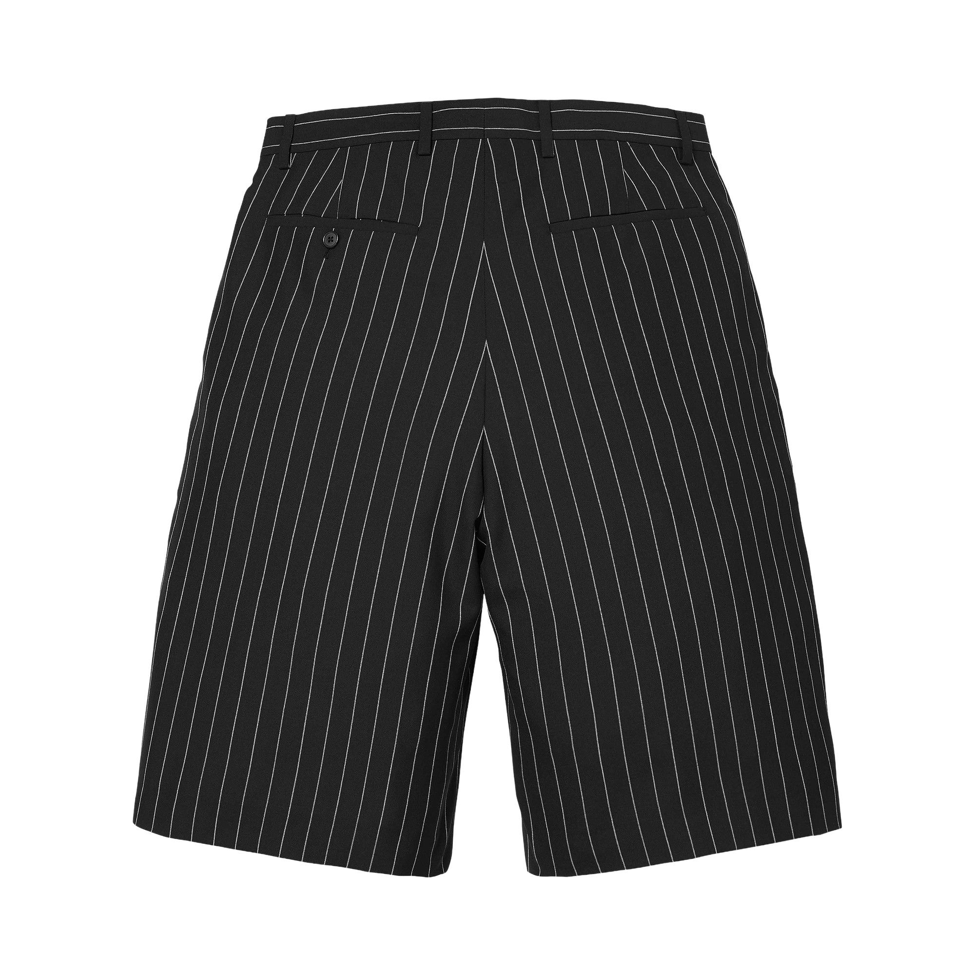 Buy Supreme Pinstripe Wool Trouser Short 'Black' - SS26SH60 BLACK