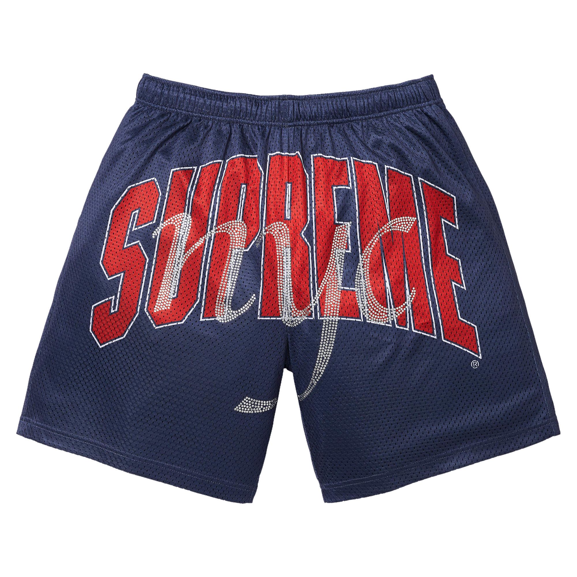 Buy Supreme Rhinestone Mesh Short 'Navy' - SS26SH48 NAVY | GOAT
