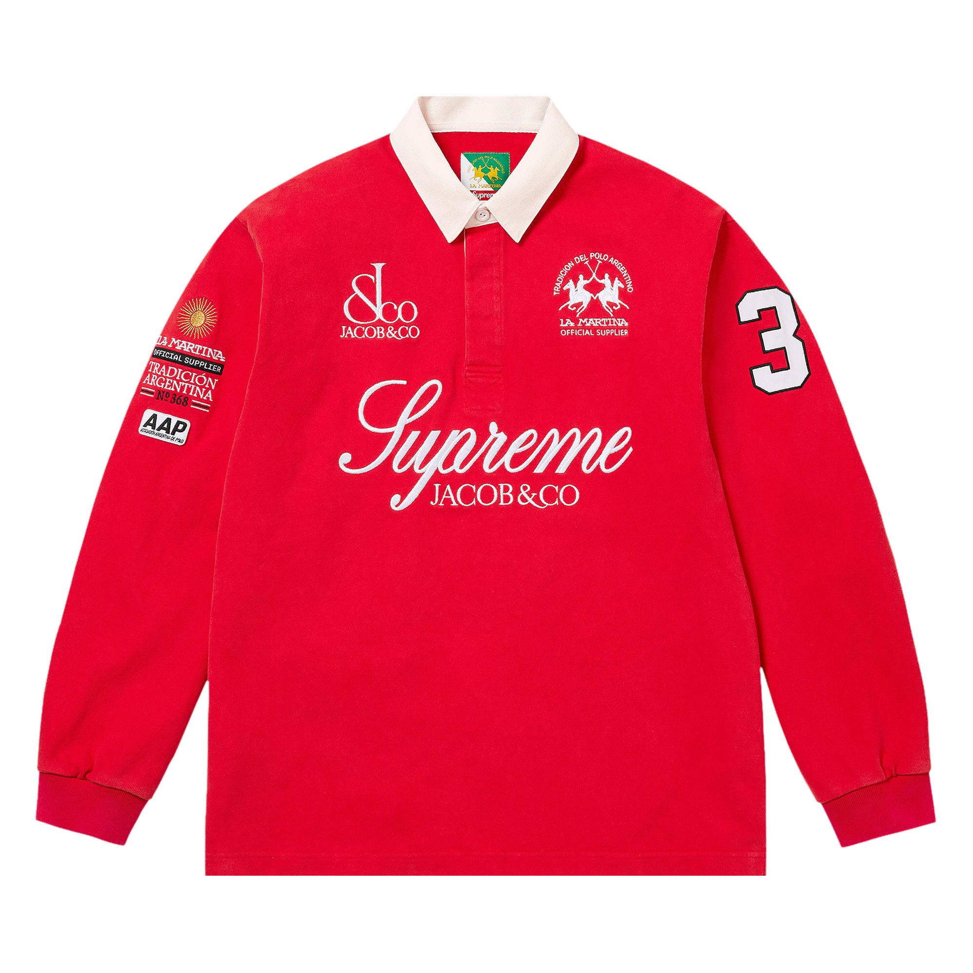 Buy Supreme x La Martina x Jacob & Co Rugby 'Red' - SS26KN65 RED