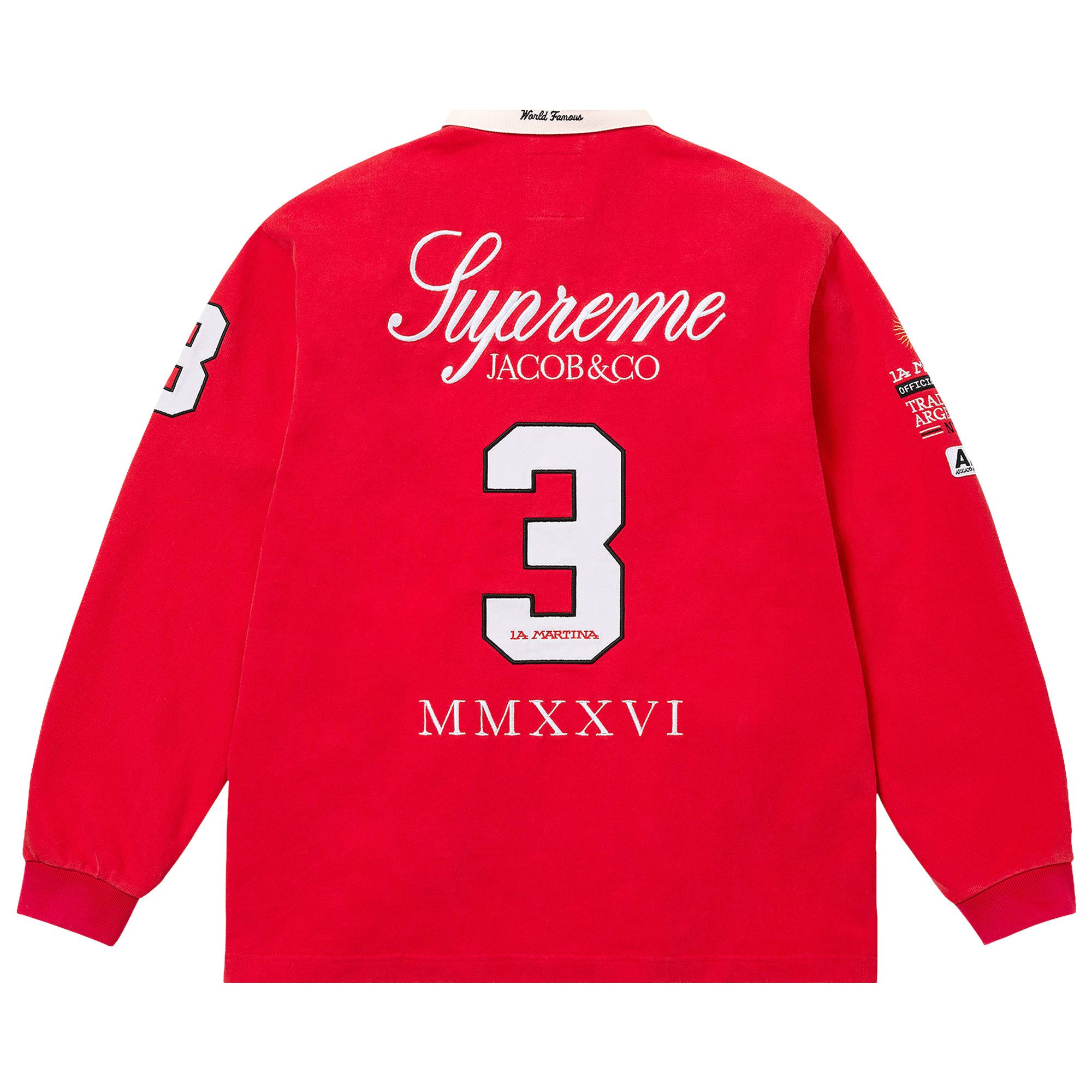 Buy Supreme x La Martina x Jacob & Co Rugby 'Red' - SS26KN65 RED