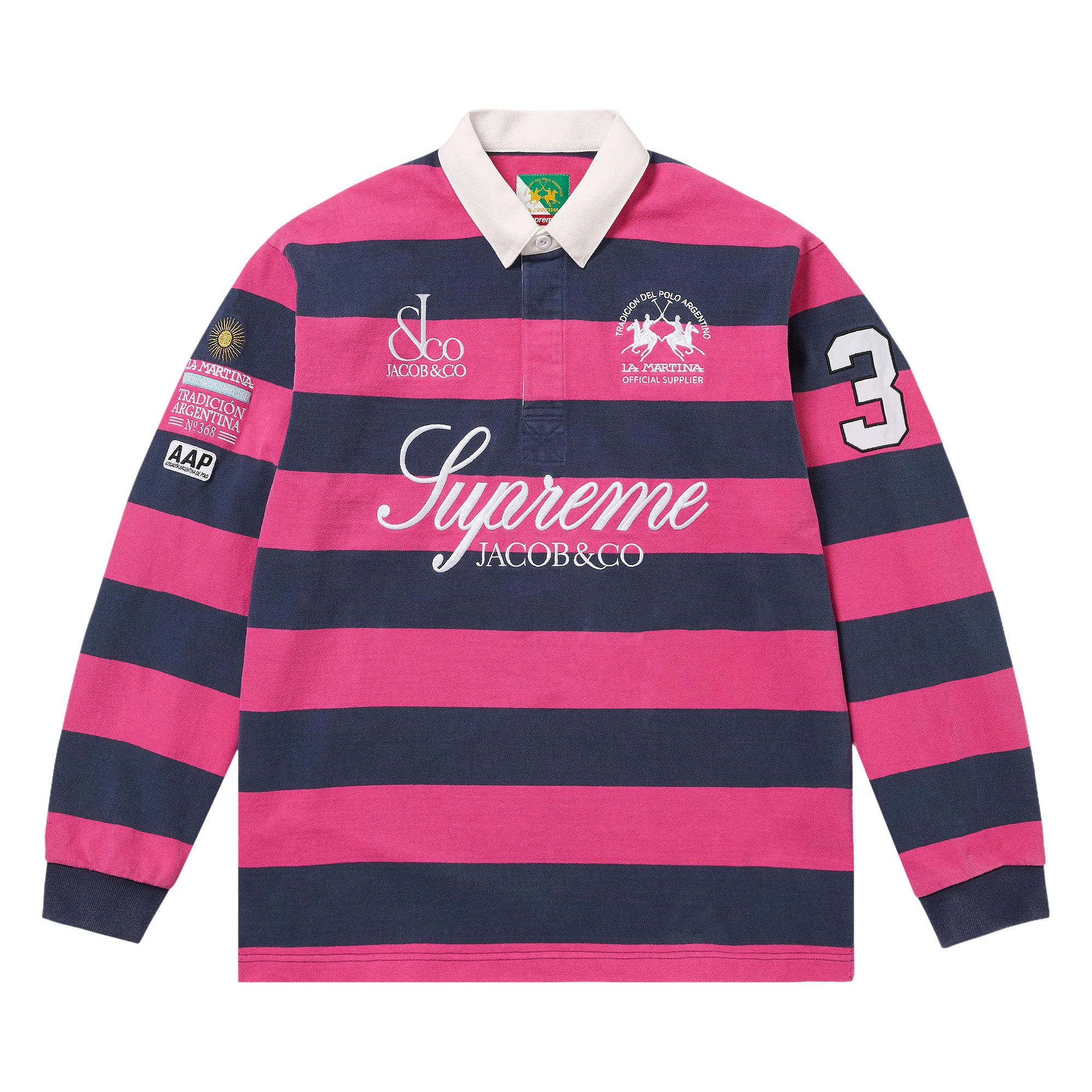 Buy Supreme x La Martina x Jacob & Co Rugby 'Stripe' - SS26KN65