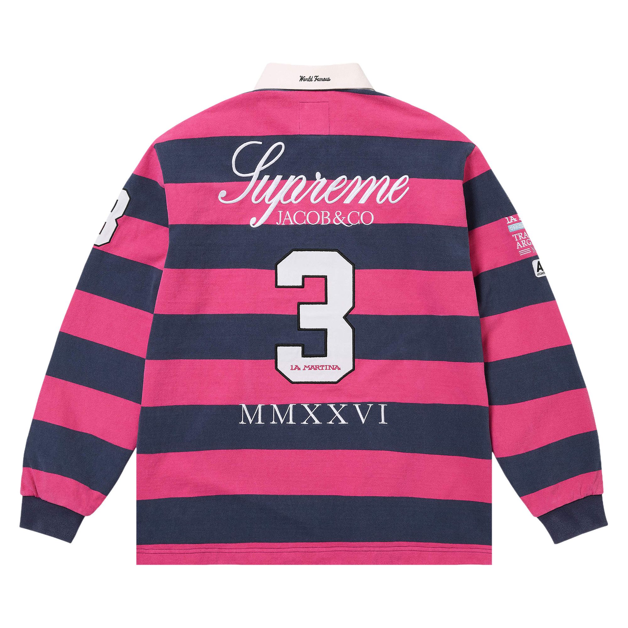 Supreme®/La Martina/Jacob & Co Rugby M Buy Supreme x La Martina x Jacob & Co Rugby 'Stripe' - SS26KN65