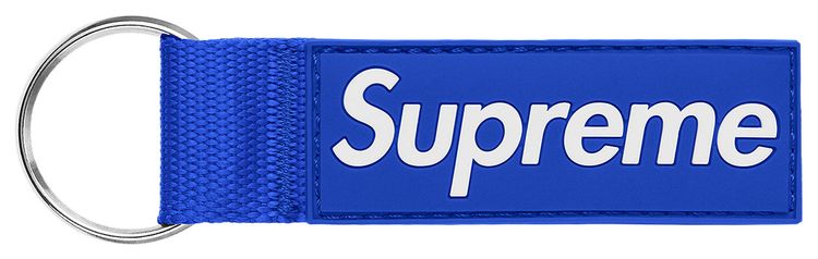 Supreme Webbing Keychain Royal