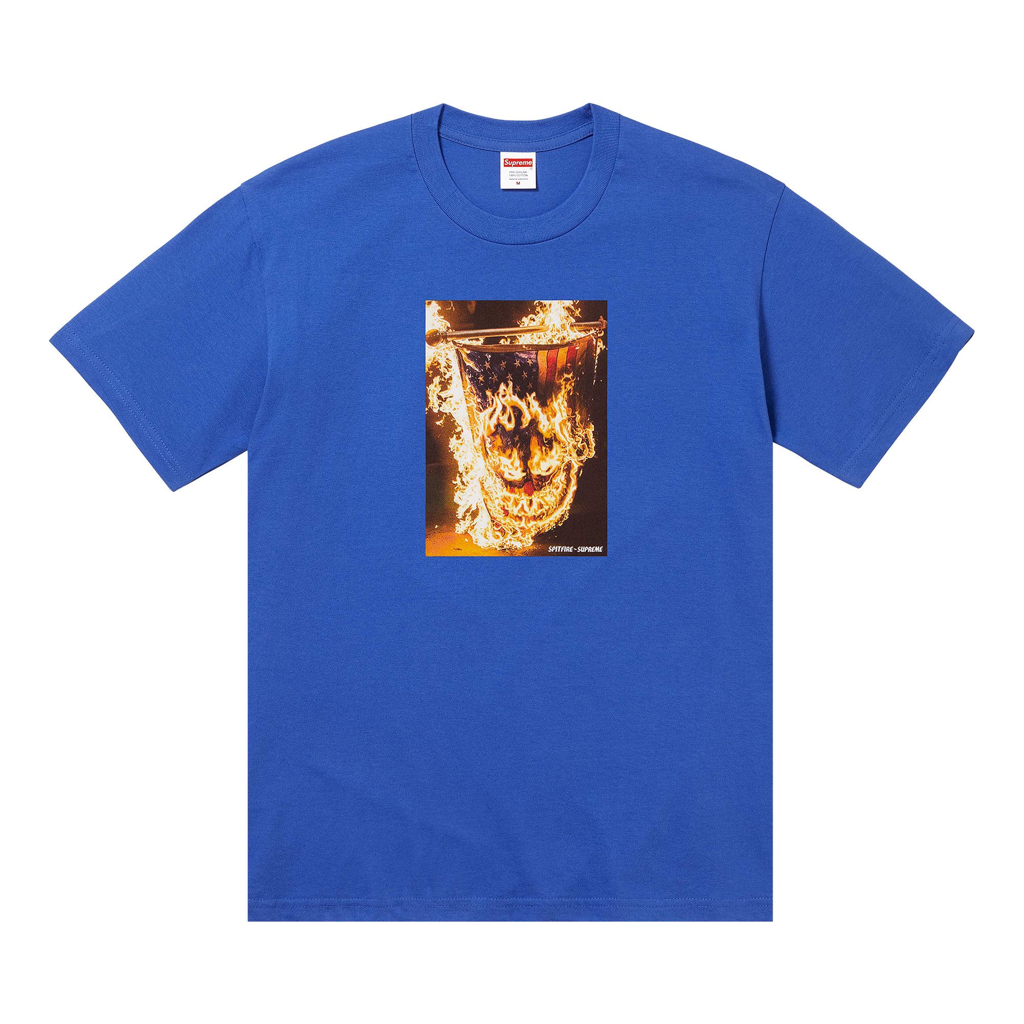 Buy Supreme x Spitfire Flag Tee 'Royal' - SS26T63 ROYAL | GOAT