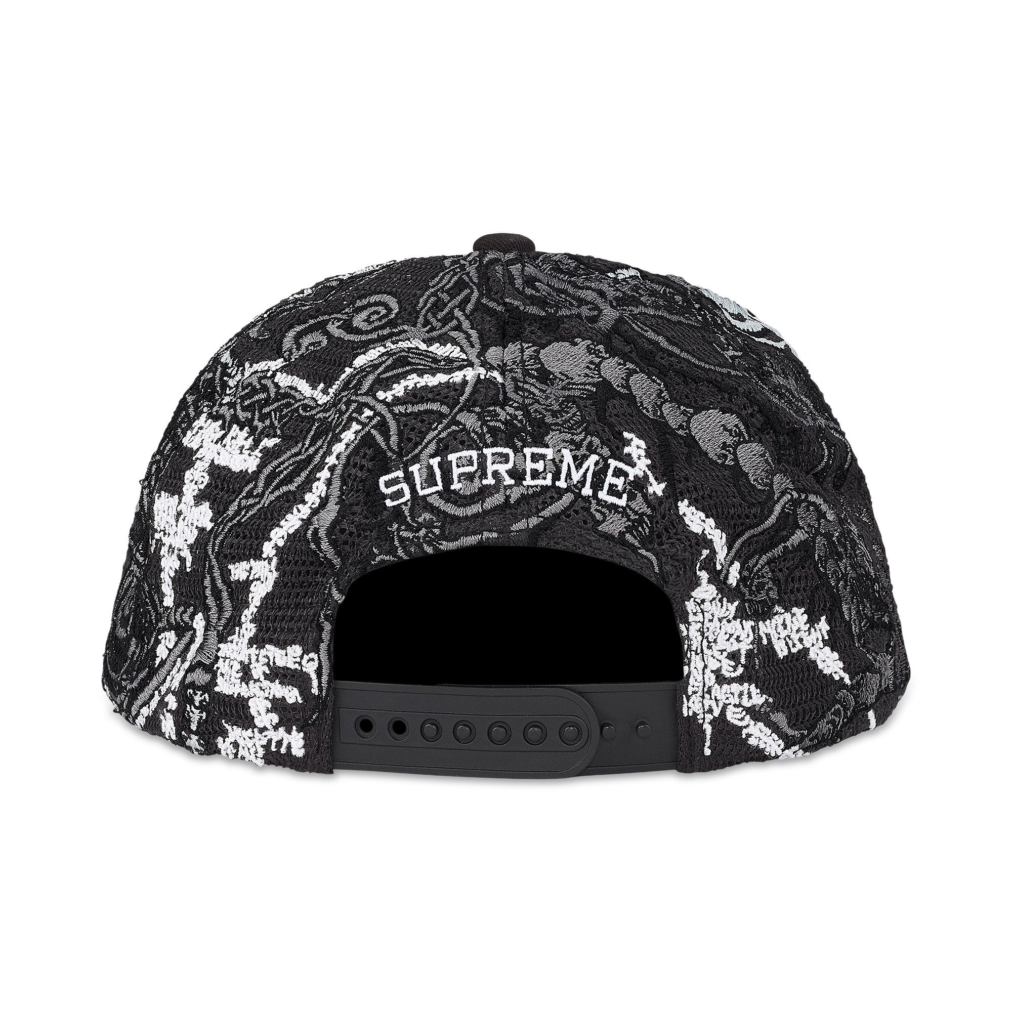 Buy Supreme Wombat Embroidered Mesh Back 6-Panel 'Black