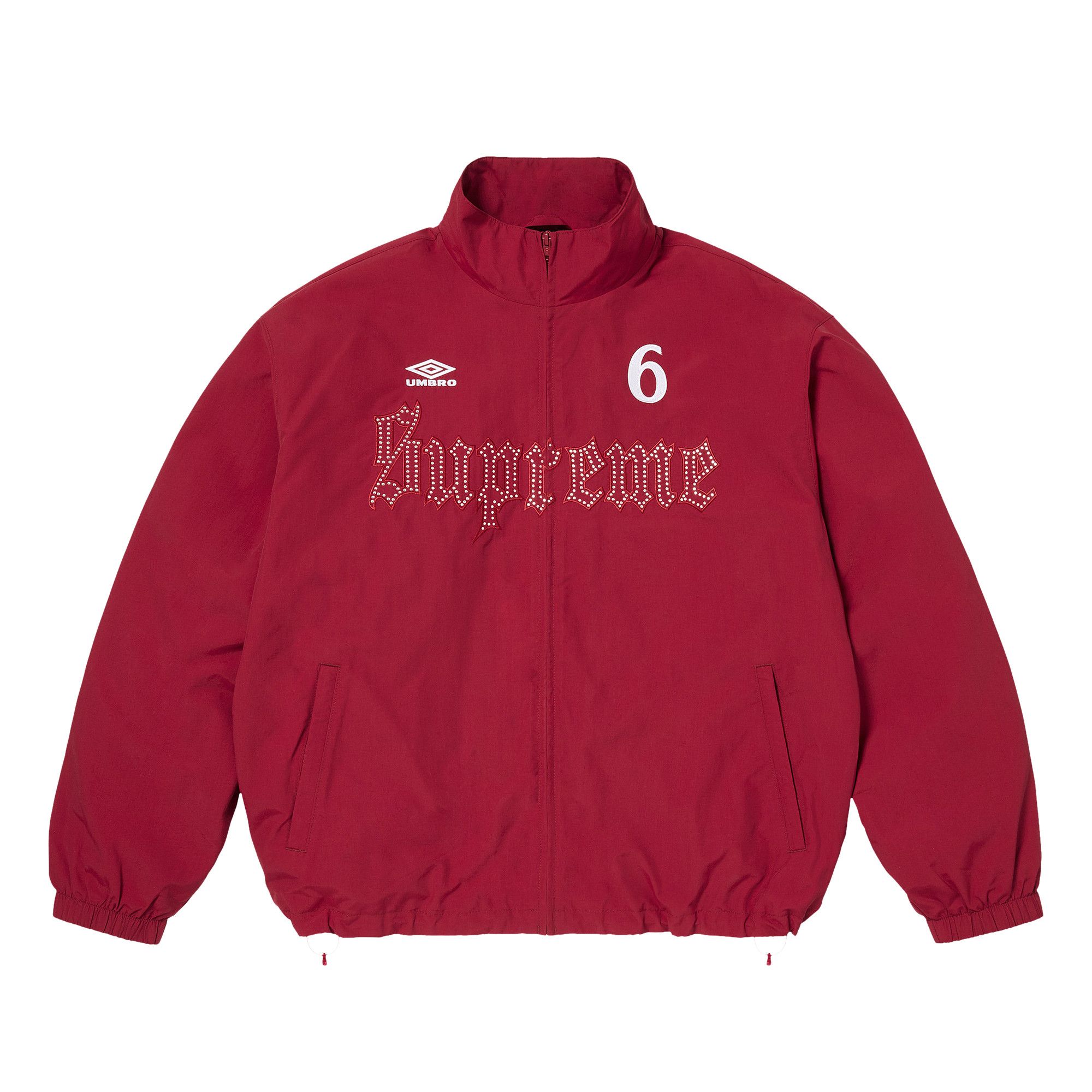 Buy Supreme x Umbro Rhinestone Track Jacket 'Red' - SS26J100 RED