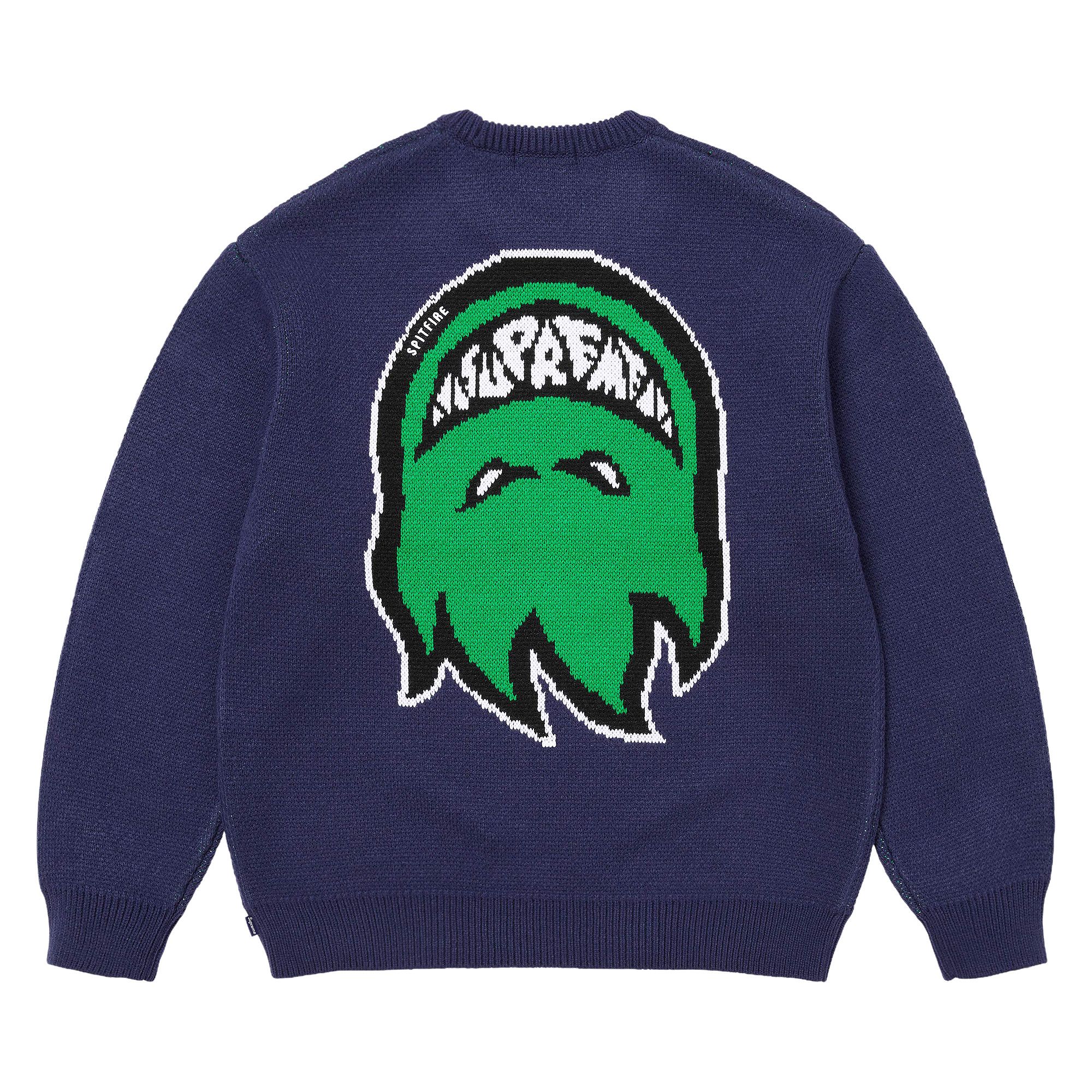 Buy Supreme x Spitfire Sweater 'Navy' - SS26SK30 NAVY | GOAT