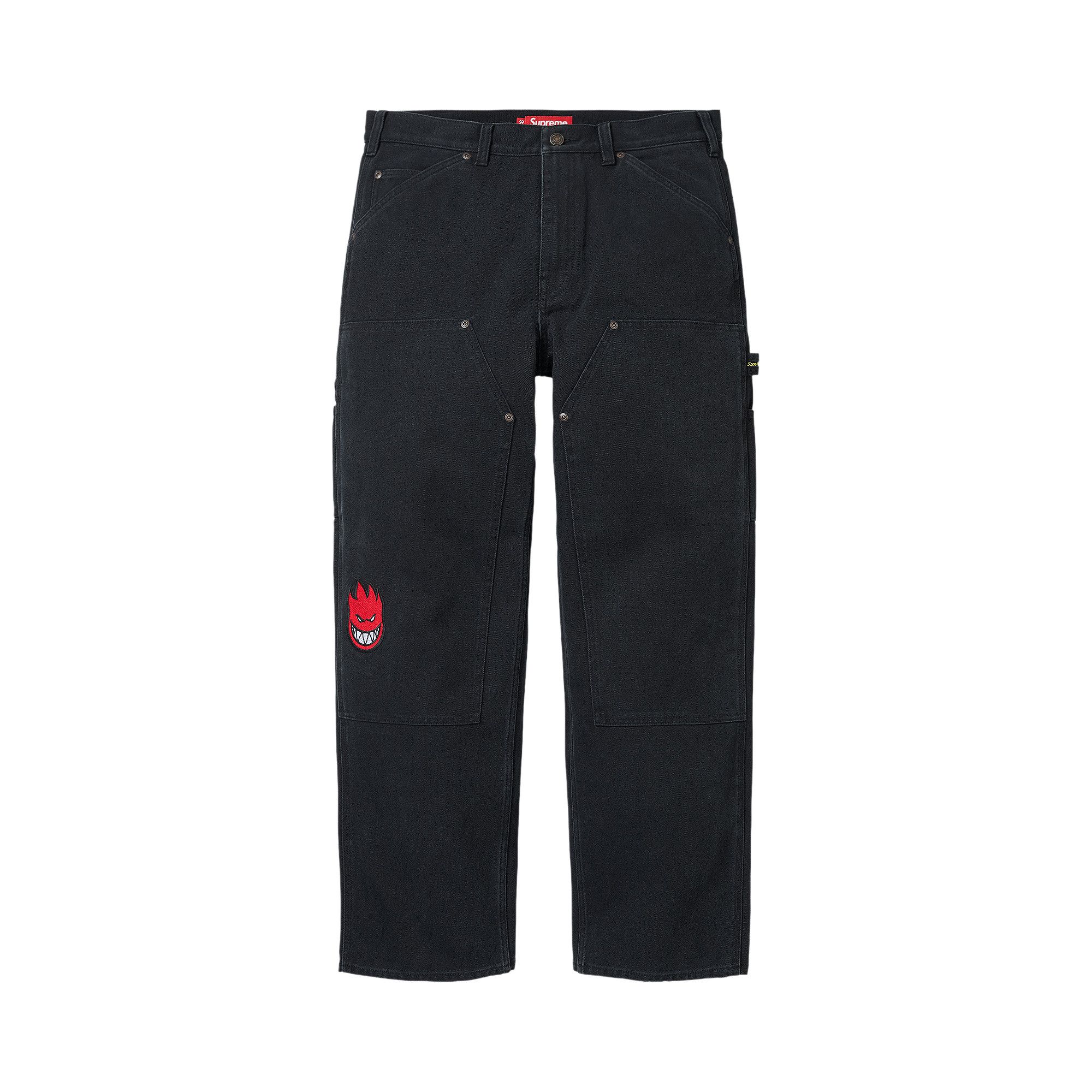 Buy Supreme x Spitfire Double Knee Painter Pant 'Black' - SS26P64