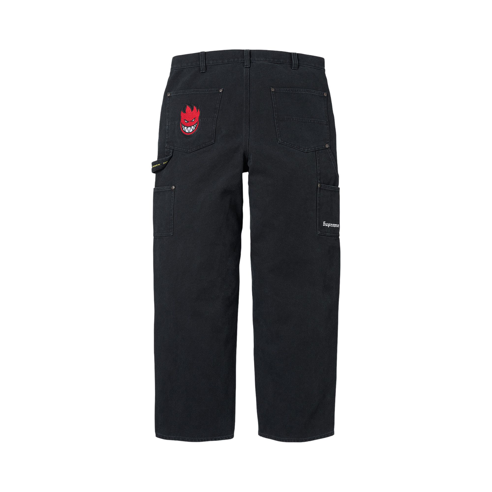 Buy Supreme x Spitfire Double Knee Painter Pant 'Black' - SS26P64