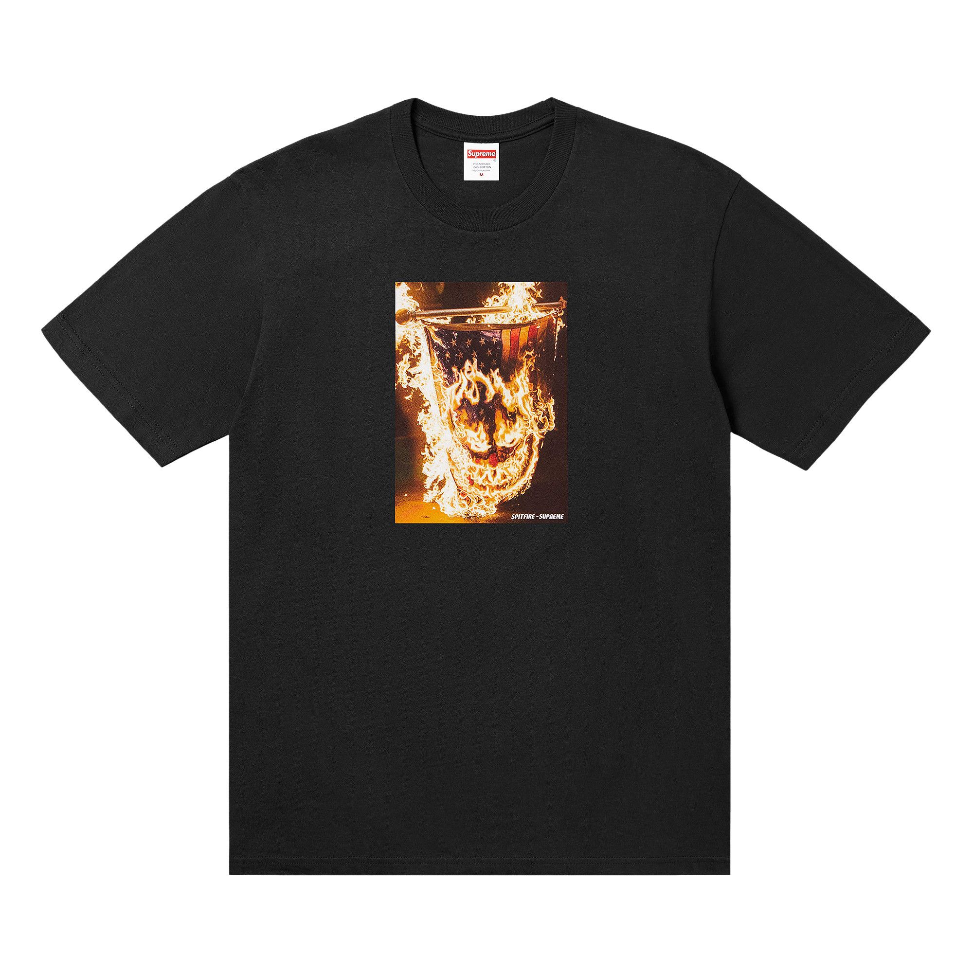Buy Supreme x Spitfire Flag Tee 'Black' - SS26T63 BLACK | GOAT
