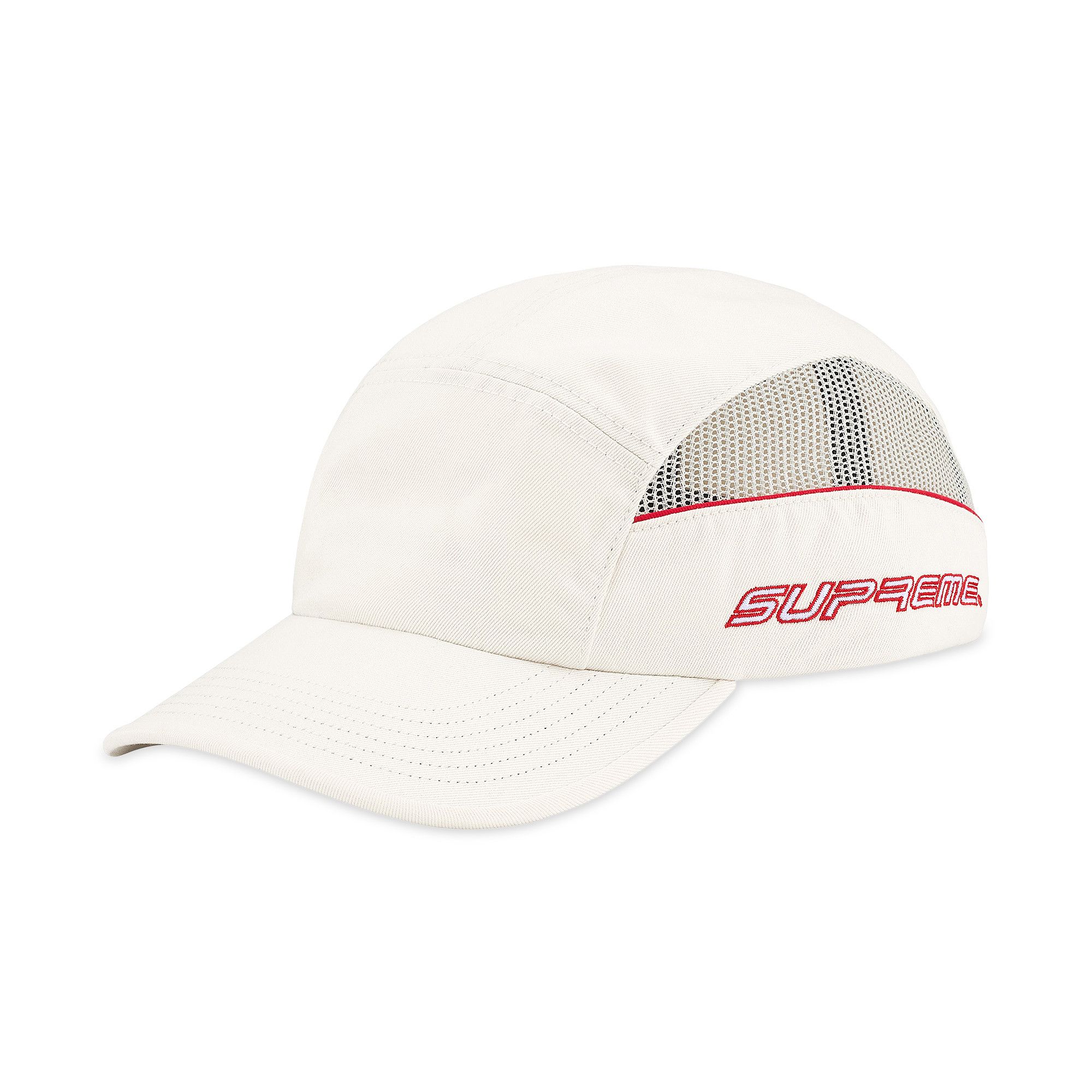 Supreme®︎/STONE ®︎ CAMP CAP Buy Supreme Side Mesh Piping Camp Cap 'Stone' - SS26H75 STONE | GOAT