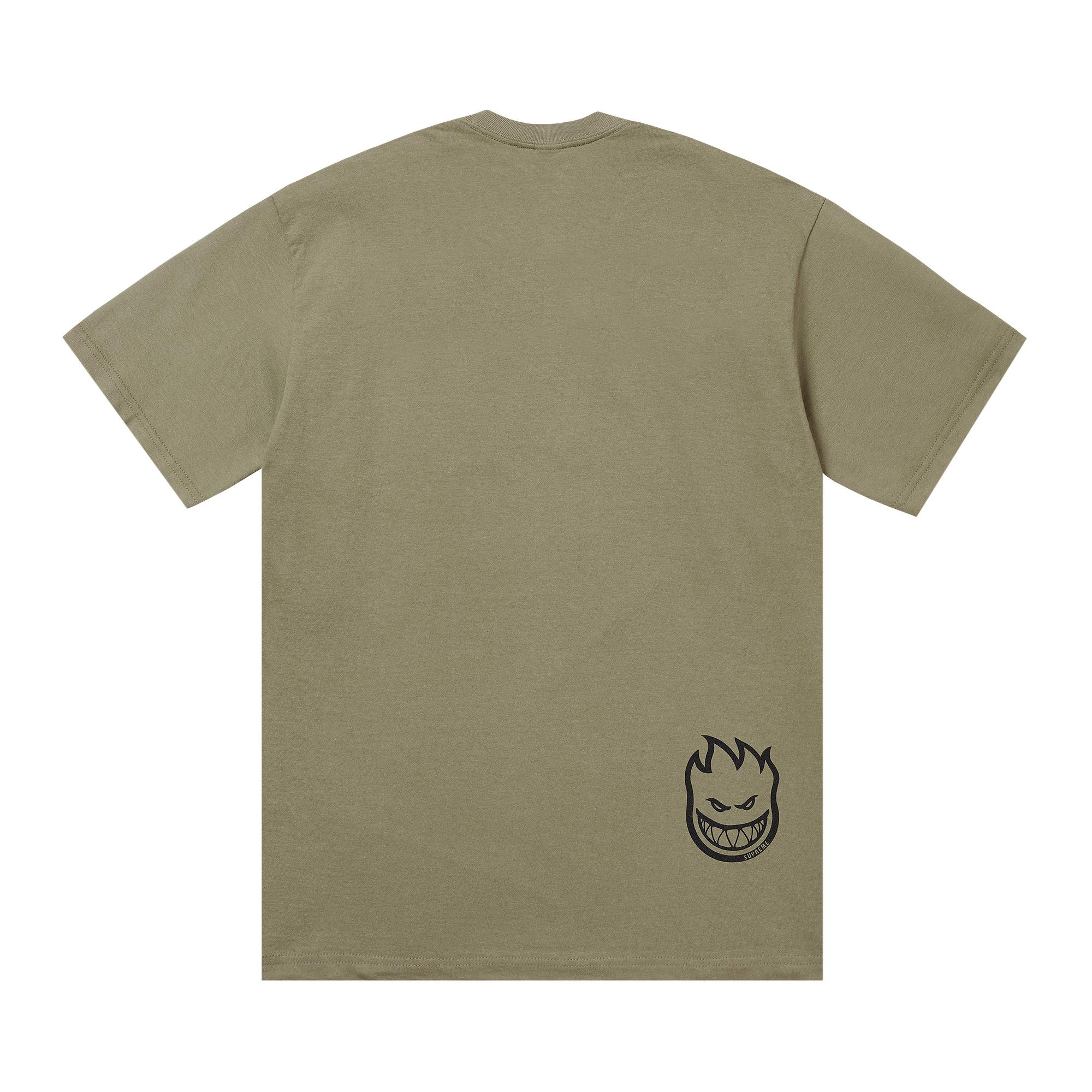 Buy Supreme x Spitfire Flag Tee 'Light Olive' - SS26T63 LIGHT
