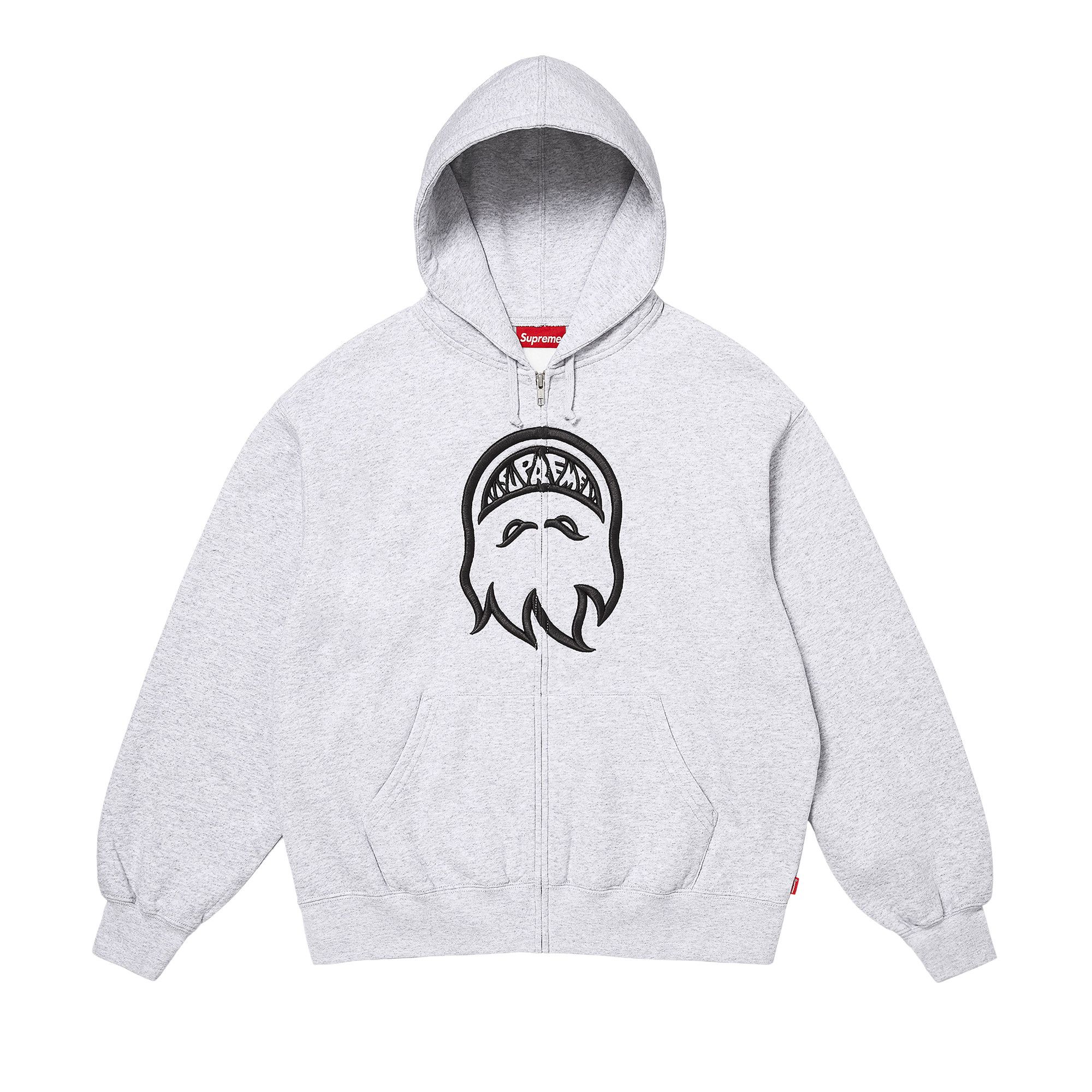 Buy Supreme x Spitfire Zip Up Hooded Sweatshirt 'Ash Grey