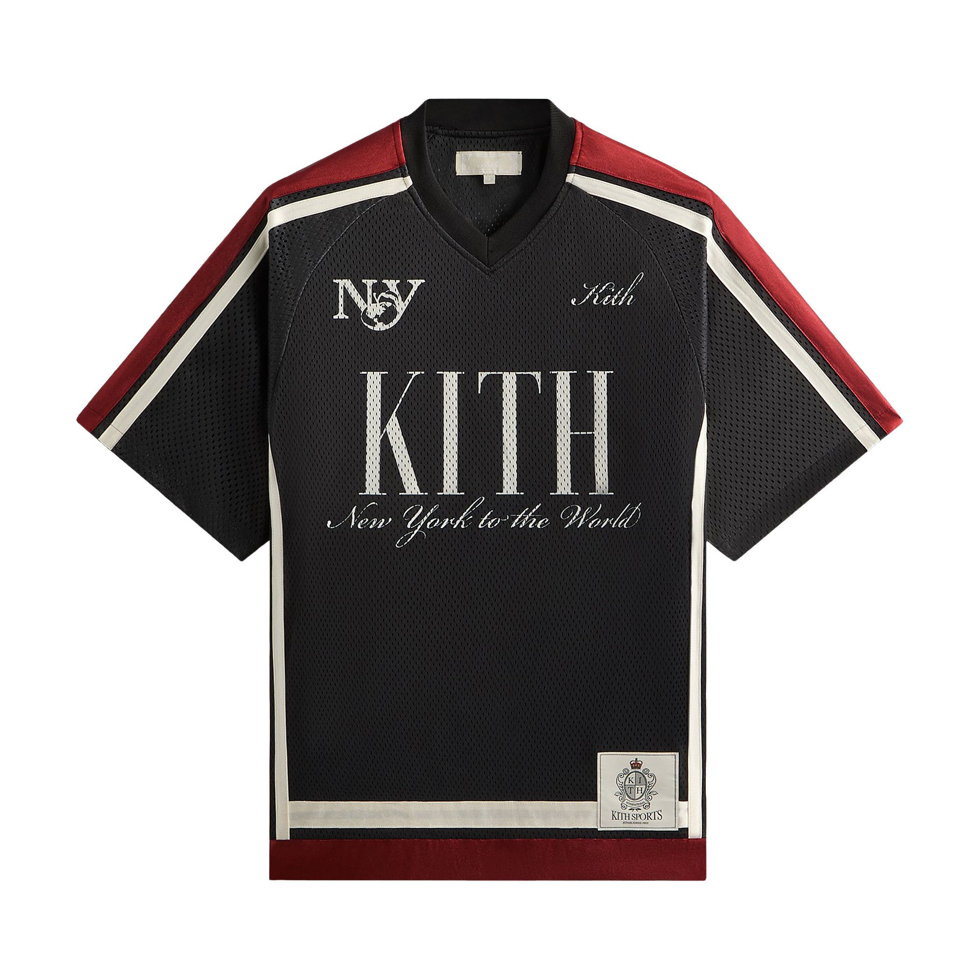 Buy Kith Mesh Leon Jersey 'Black' - KHM032703 001 | GOAT