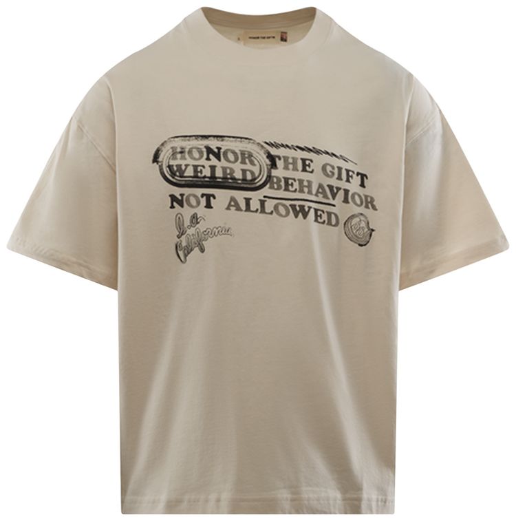 Honor The Gift Weird Behavior Short Sleeve Tee Taupe