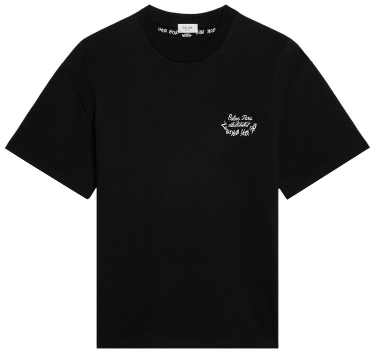 CELINE Relaxed T Shirt BlackWhite