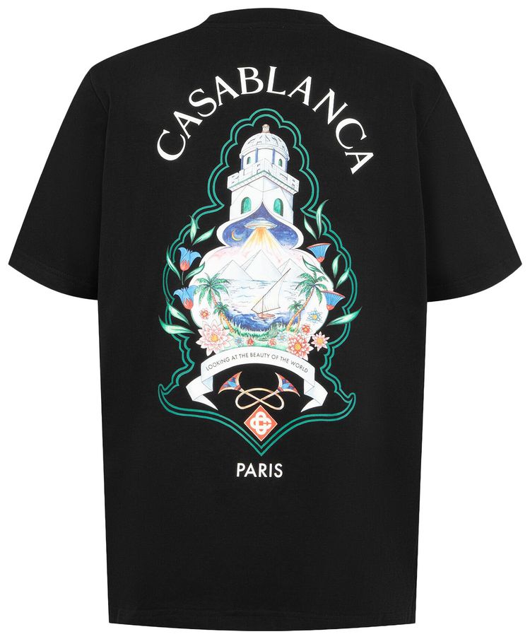 Casablanca Classic T Shirt Black