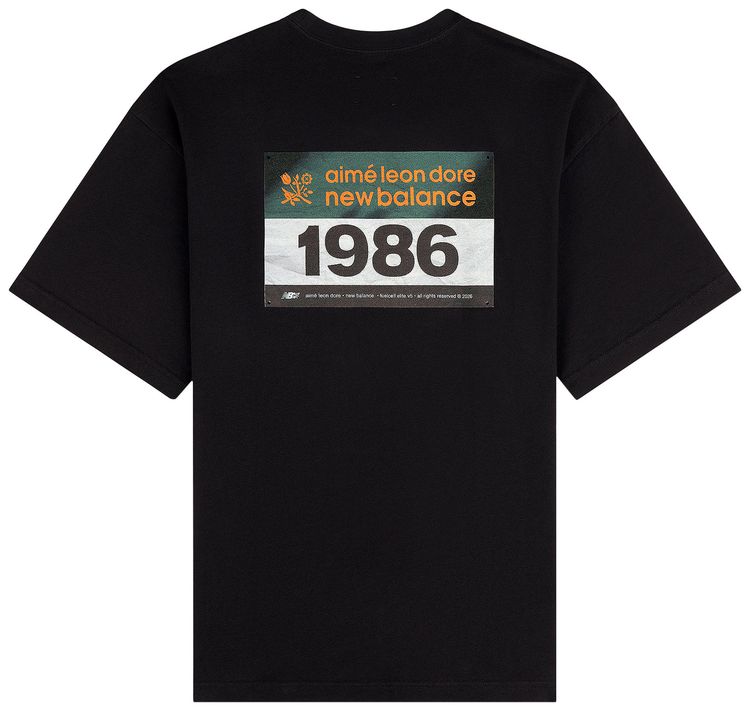 Aime Leon Dore x New Balance Bib Tee Jet Black