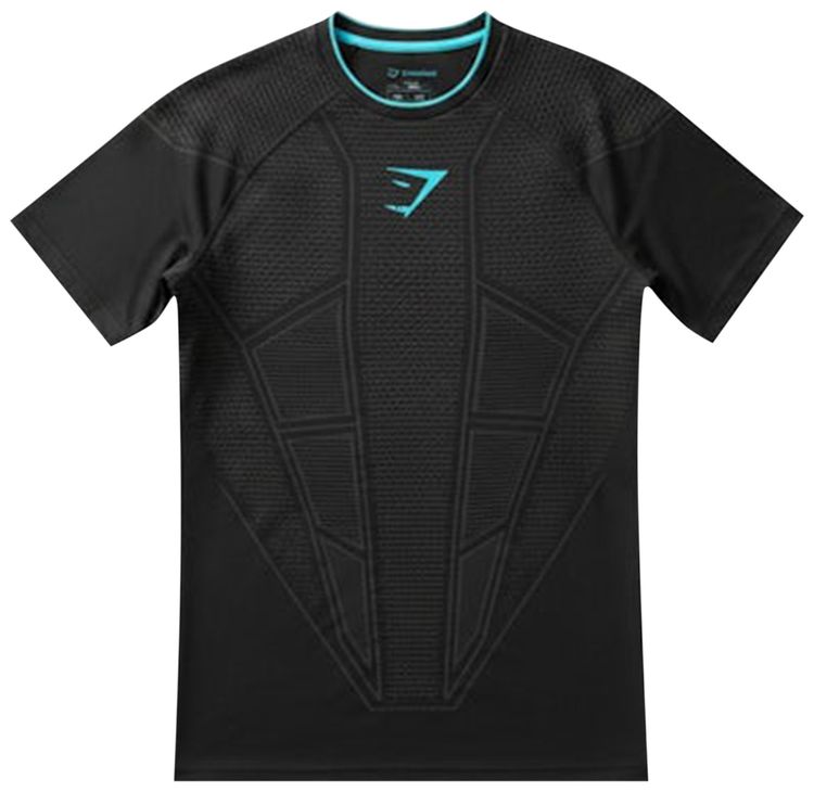 Gymshark Onyx V1 T Shirt BlackOnyx GreyBrand Blue