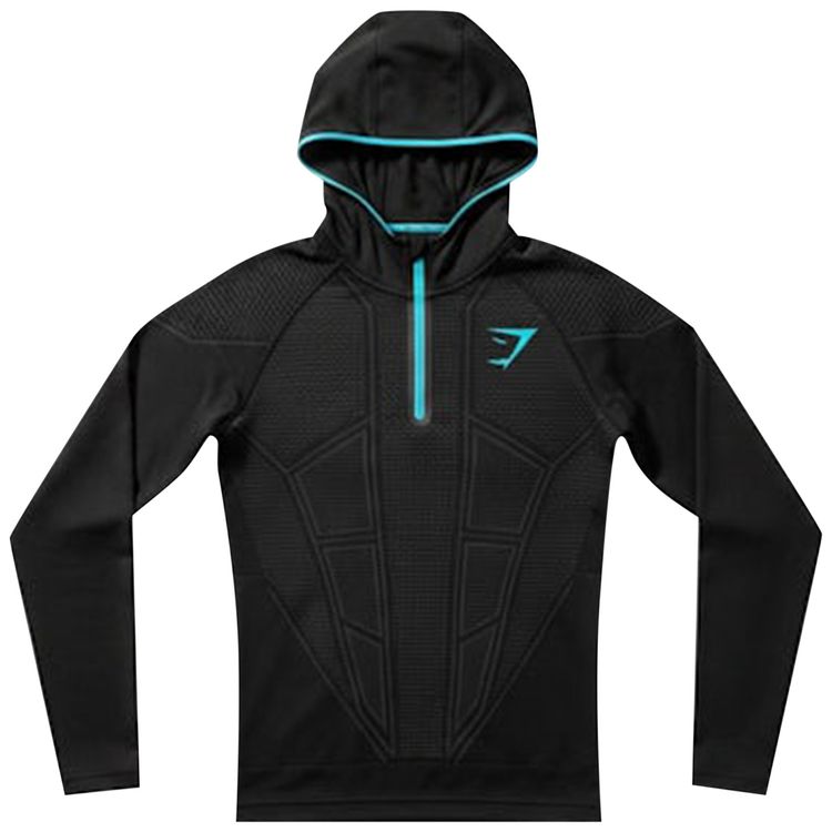 Gymshark Onyx V1 Hoodie BlackOnyx GreyBrand Blue
