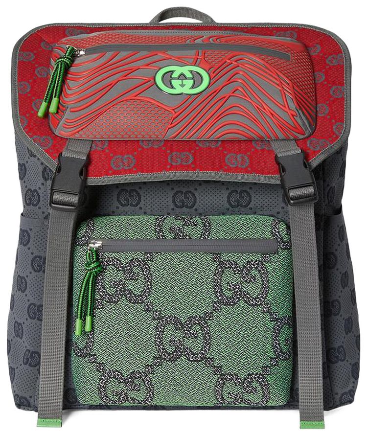 Gucci Monogram Backpack GreyMulticolor