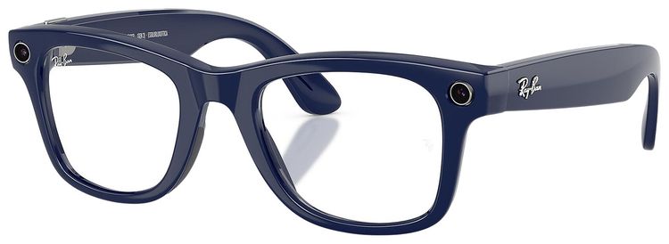 Ray Ban Meta Wayfarer Shiny Cosmic BlueClear To Sapphire Transitions