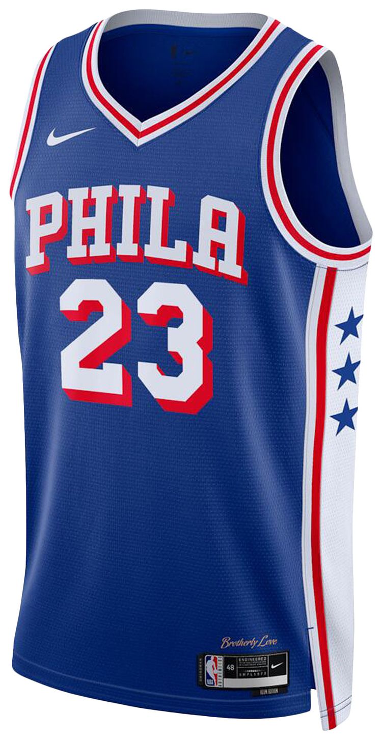 Nike LeBron James Philadelphia 76ers Swingman Icon Edition Jersey Royal
