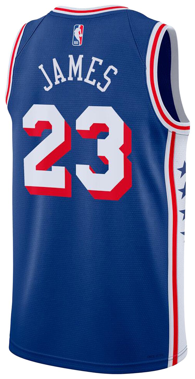 Nike LeBron James Philadelphia 76ers Swingman Icon Edition Jersey Royal