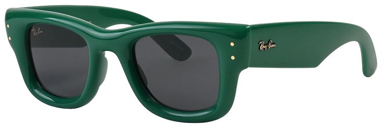 Ray Ban x AAP Rocky Wayfarer Puffer GreenBrown Mirror