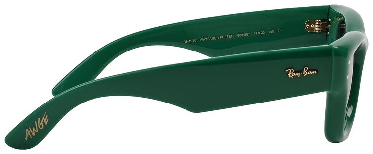 Ray Ban x AAP Rocky Wayfarer Puffer GreenBrown Mirror