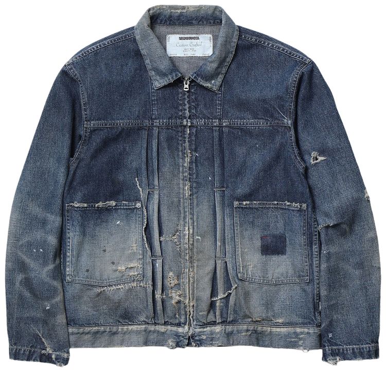 Neighborhood Savage LW Denim Zip Jacket Indigo