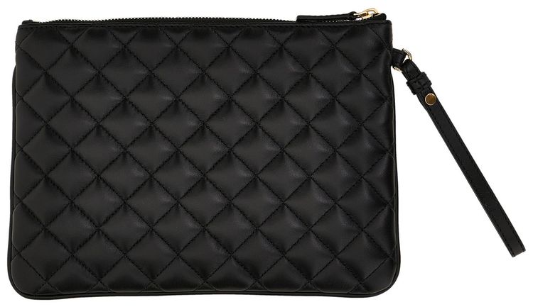 Versace Leather Flat Pouch Black