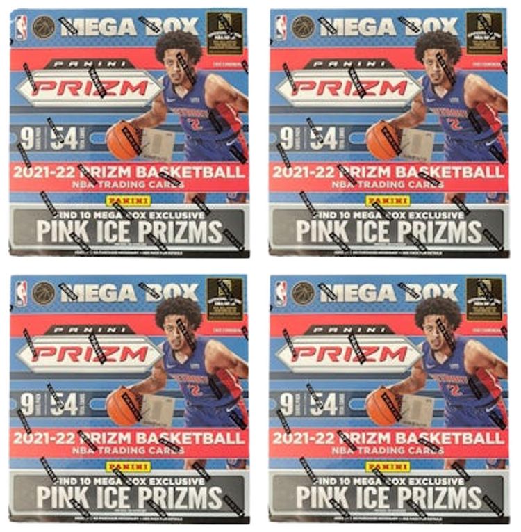 2021 22 Panini Prizm Basketball Mega Box Pink Ice Prizms 4x Lot