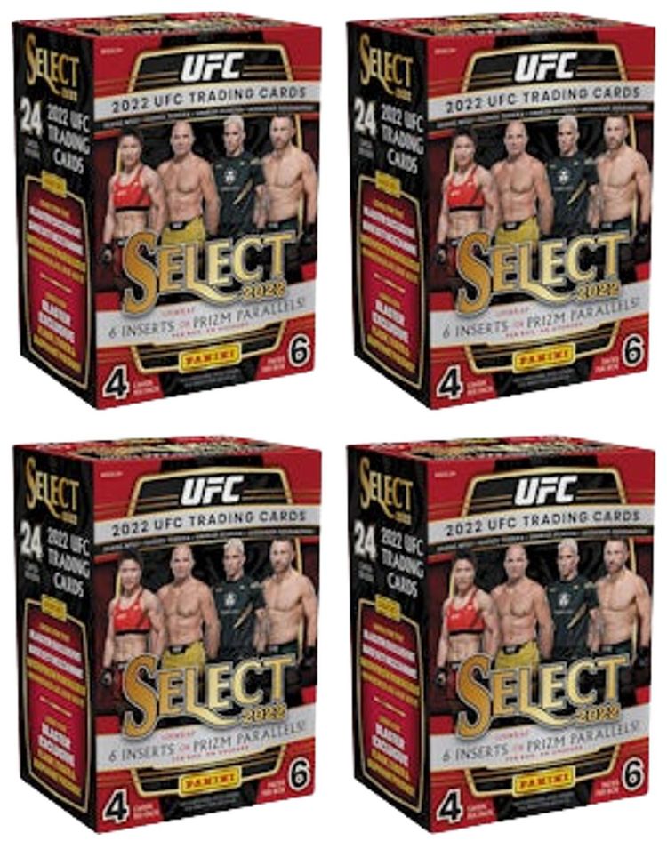 2022 Panini Select UFC Blaster Box 4x Lot