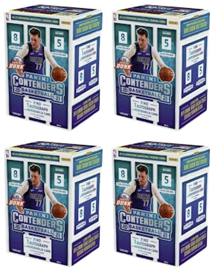 2020 21 Panini Contenders Basketball Blaster Box 4x Lot