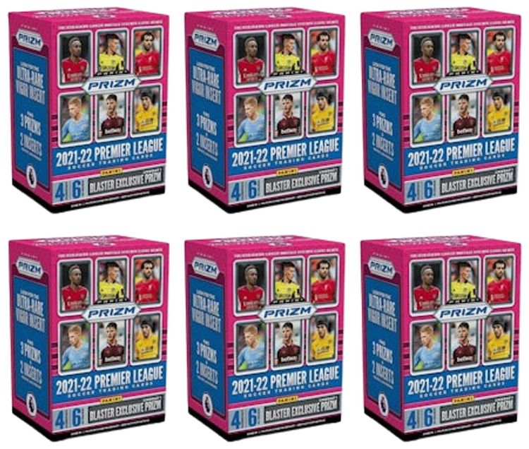 2021 22 Panini Prizm Premier League Soccer Blaster Box 6x Lot