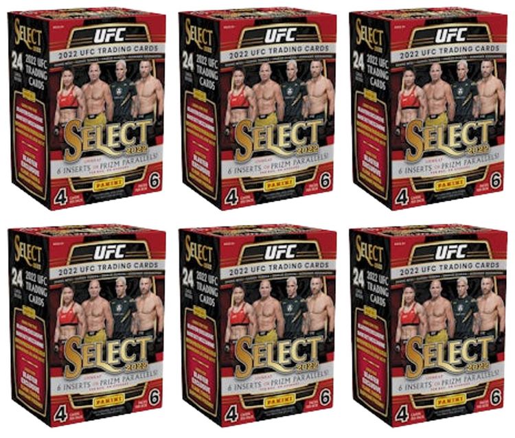 2022 Panini Select UFC Blaster Box 6x Lot