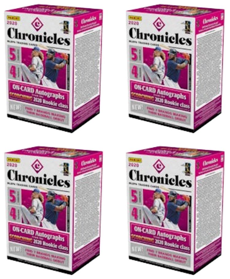 2020 Panini Chronicles Baseball Blaster Box 4x Lot