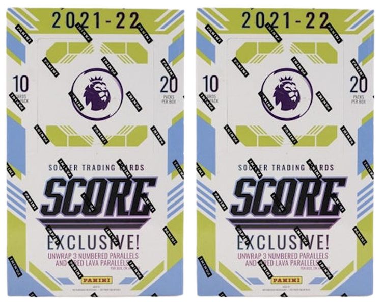 2021 22 Panini Score Premier League Soccer Retail Box UK Exclusive 2x Lot