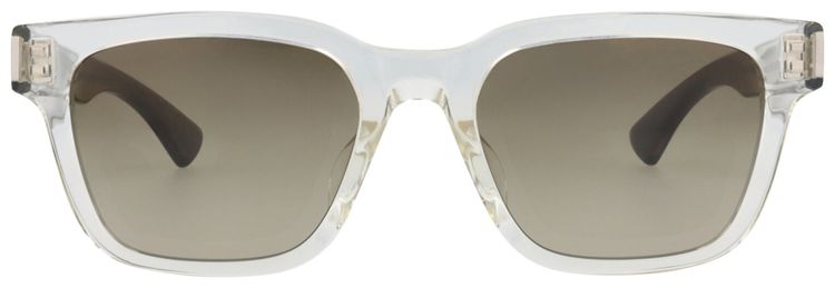 Saint Laurent Square Frame Recycled Acetate Sunglasses CrystalGreen