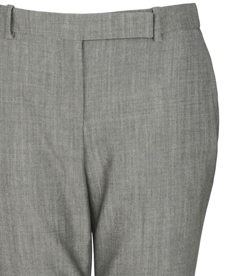 Alexander McQueen Wool Blend Bootcut Pants Grey